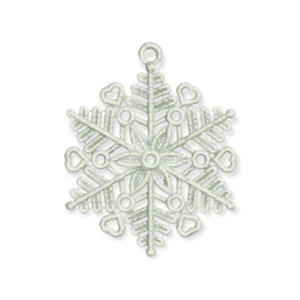 Free Standing Lace White Snowflake Ornament 2021 - Love